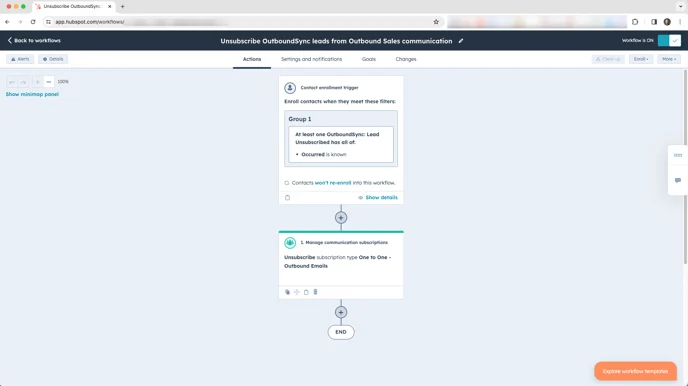 Using subscription types for outbound