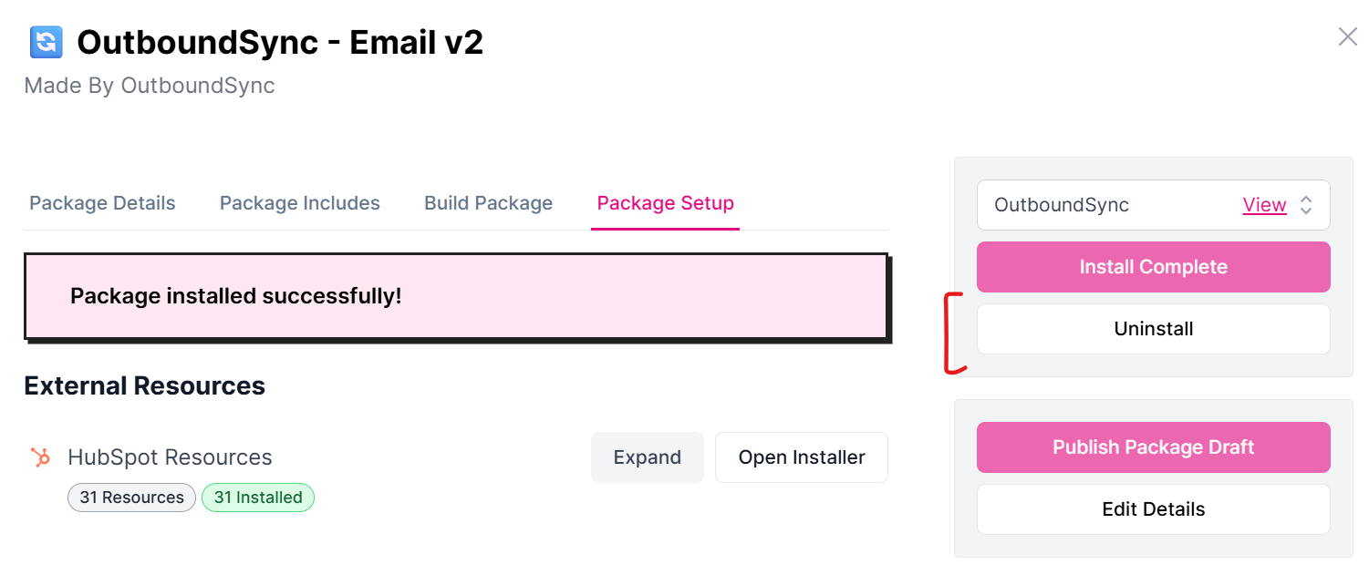 Supered Package Setup with Install Complete and Uninstall controls