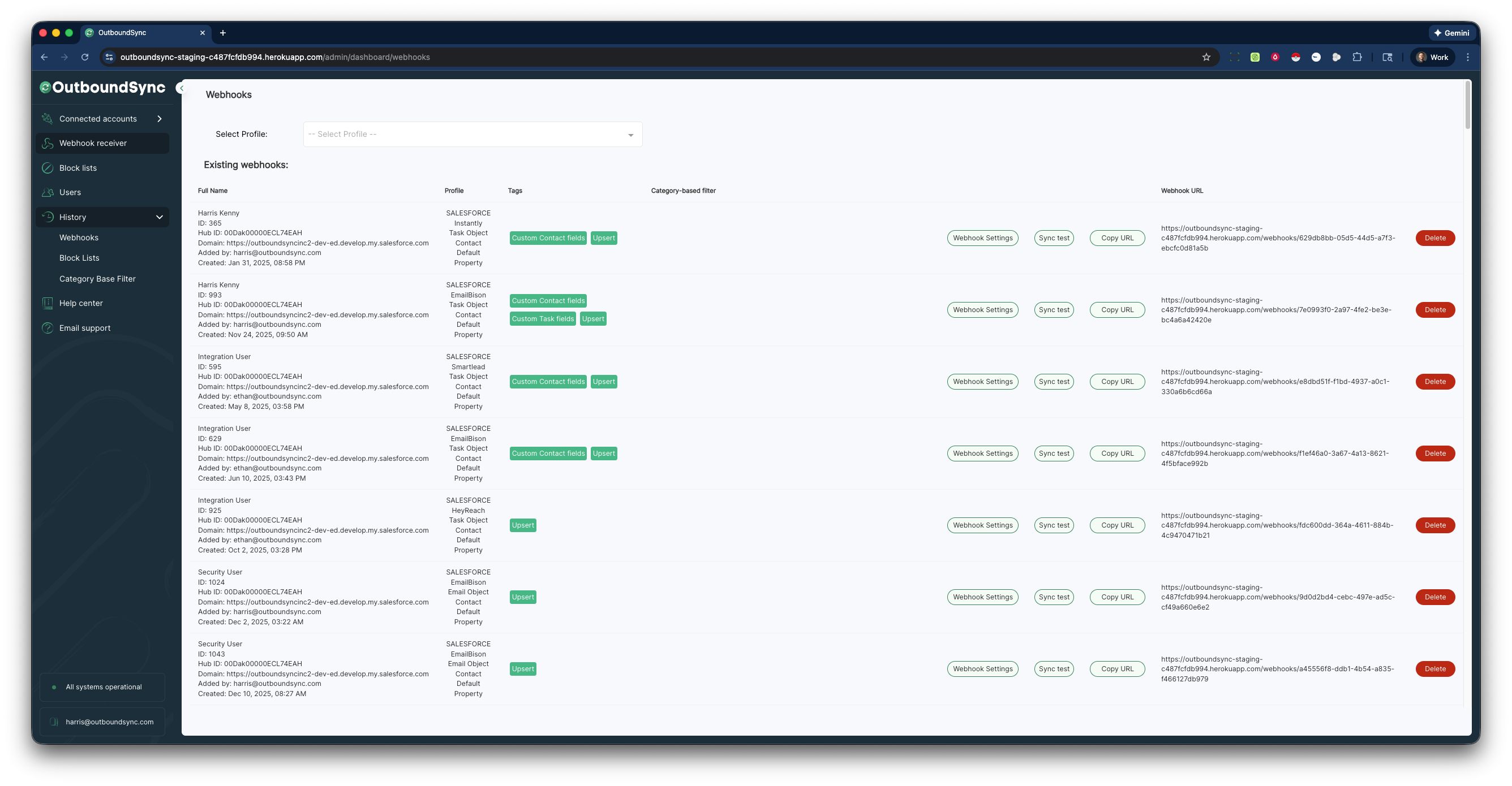 OutboundSync new app design (January 15, 2026)