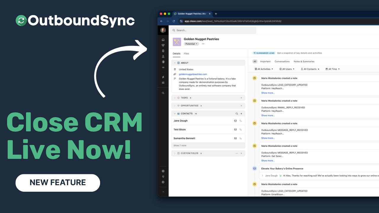 Close CRM integration now available