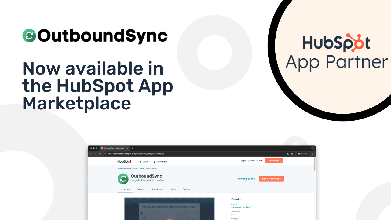 OutboundSync is now in the HubSpot App Marketplace