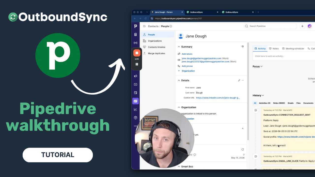 Pipedrive integration walkthrough